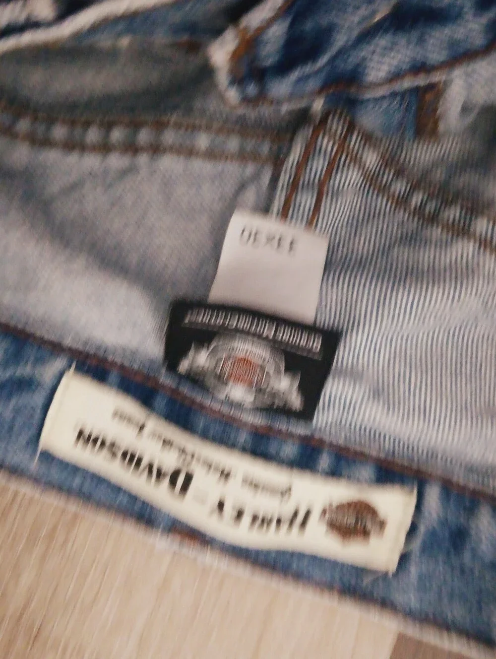 Light Blue Vintage Harley Davidson Men's Size 33-30Denim Jeans - Two Pair